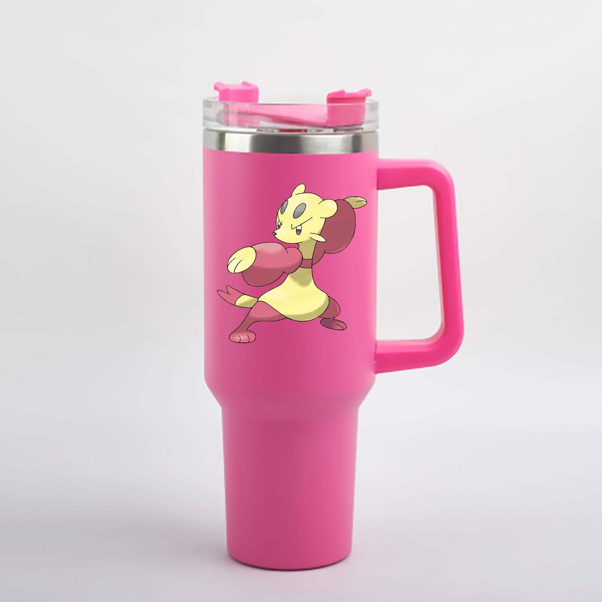 （画像用） ポケットモンスター Pokémon 1200mL車用タンブラー - クリスタルステッカー（プラスチックストロー付き）